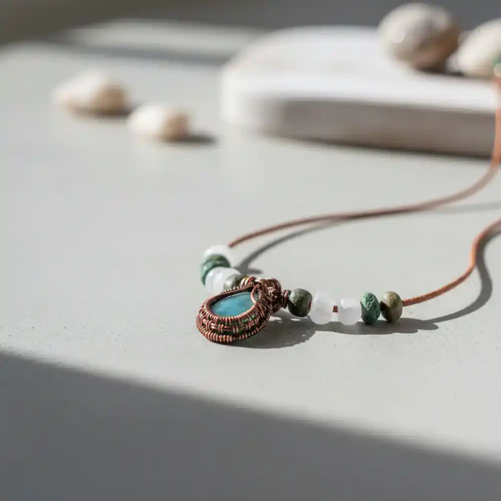 Macro photography of handmade jewelry